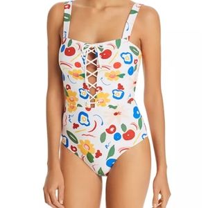 Onia Floral Raquel One Piece Swimsuit Anthropologie NWT Medium
